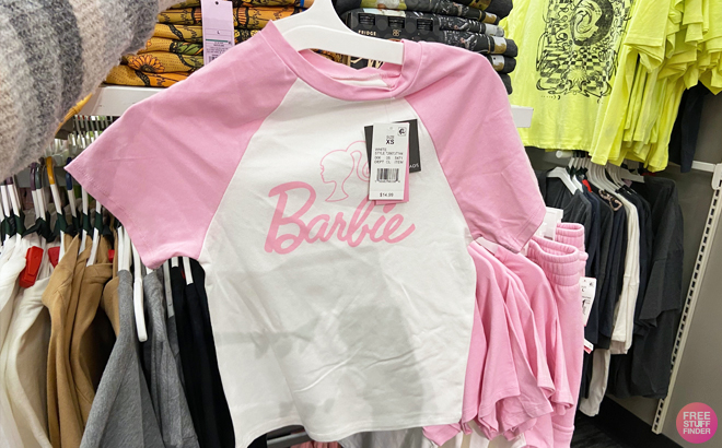 Barbie Womens Short Sleeve Graphic Baby T Shirt