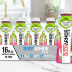 Bodyarmor Lyte Sports Drink Kiwi Strawberry Flavor 12 Pack on Kitchen Counter