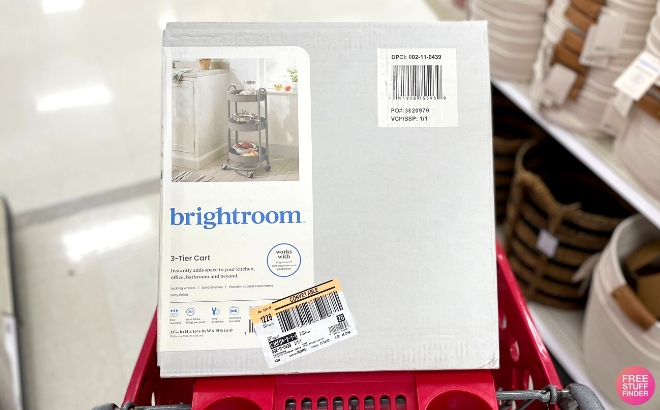 Brightroom 3 Tier Round Metal Utility Cart