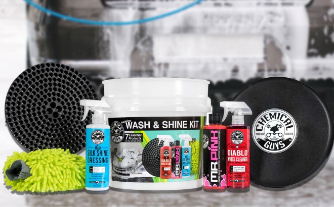 Chemical Guys Hol333 7-Piece Ultimate Car Wash & Shine Kit