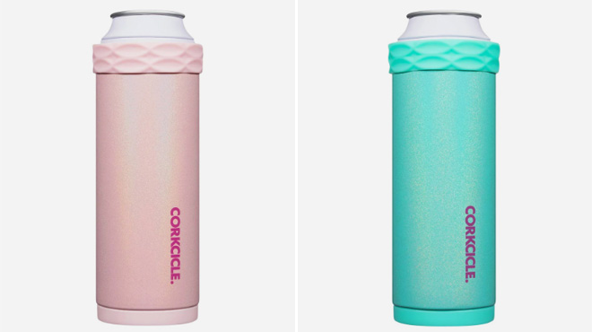Corkcicle Slim Arctican in Cotton Candy and Sparkle Mermaid colors Corkcicle Slim Arctican in Cotton Candy and Sparkle Mermaid colors