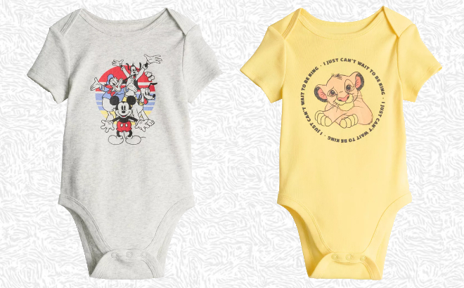 Disney Baby Bodysuits $5