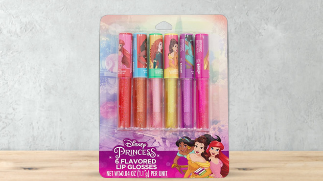 Disney Princess 6 Piece Flavored Lip Gloss Set 1