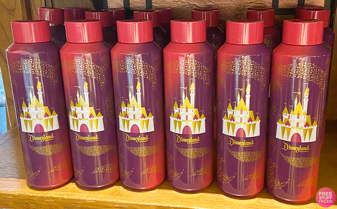 Disneyland Starbucks Water Bottle on a Shelf Disneyland Starbucks Water Bottle on a Shelf
