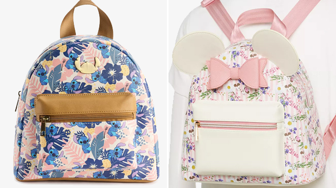 Disneys Lilo and Stitch Floral Mini Backpack