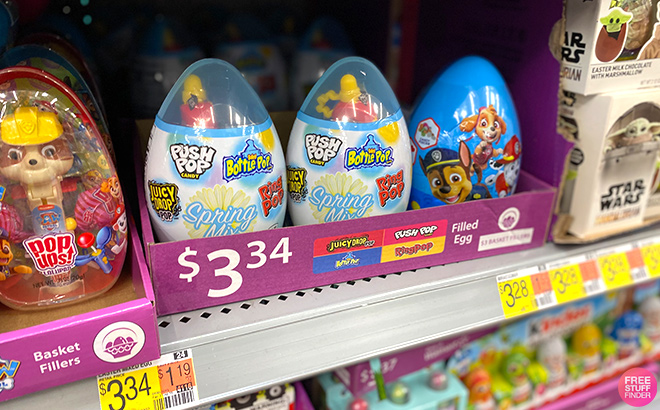 Easter Eggs on a Shelf