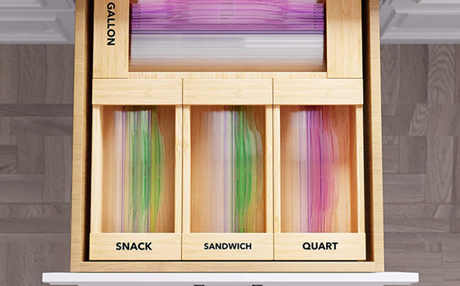 Food Storage Bag Organizer Set $17