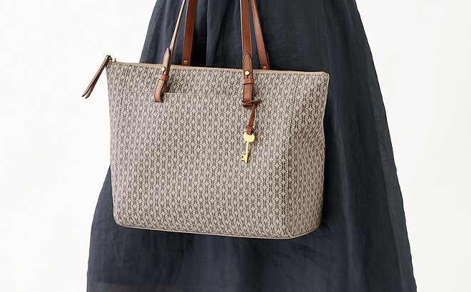 Fossil tote handbag outlet