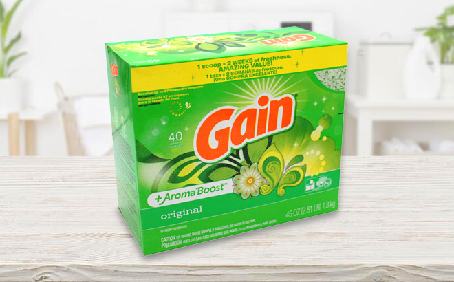 Gain Powder Laundry Detergent 44-Loads $6 (14¢ per Load)