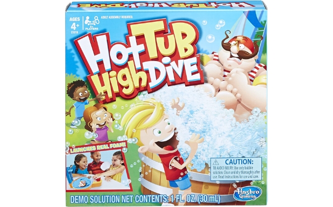 Hasbro Gaming Hot Tub High Dive Game With Bubbles