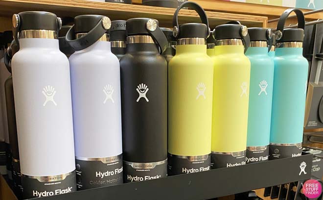 Hydro Flask 24 oz Standard Water Bottle on a Shelf