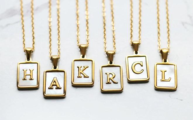 Initial Necklaces $12.99 Shipped