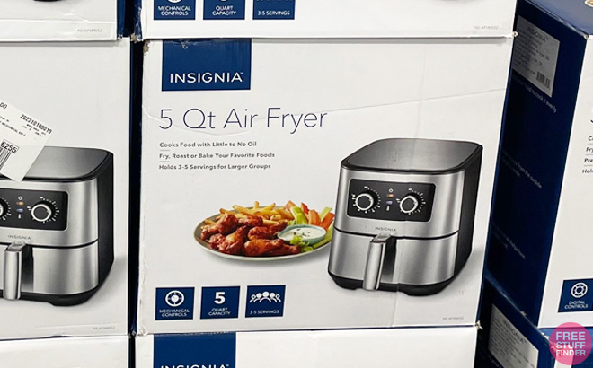 Insignia Stainless Steel 5 Quart Analog Air Fryer