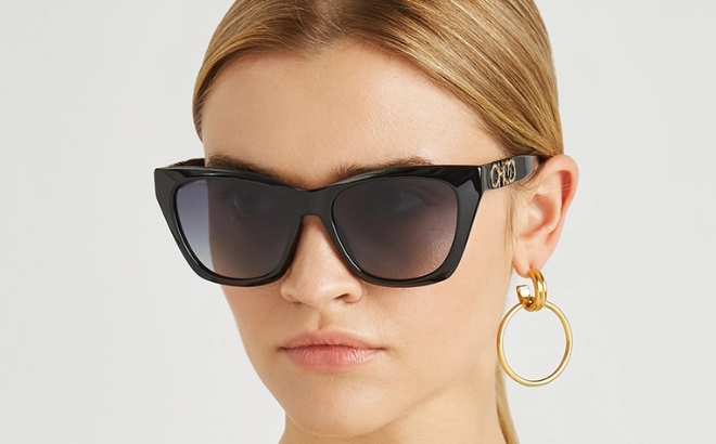 Jimmy Choo Women's Cat Eye Sunglasses Rikki Jimmy Choo Womens Cat Eye Sunglasses Rikki