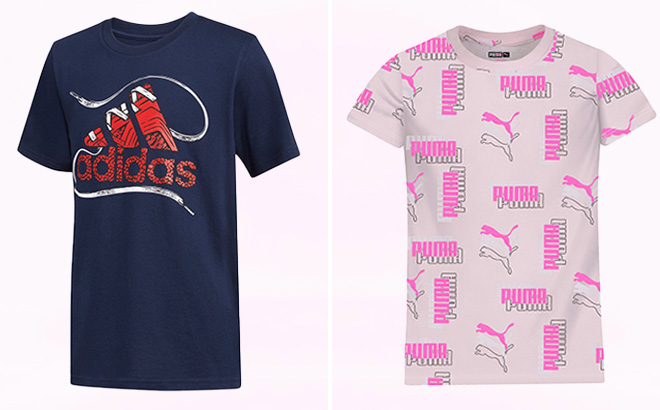 adidas | Navy & Red Logo Crewneck Tee - Boys