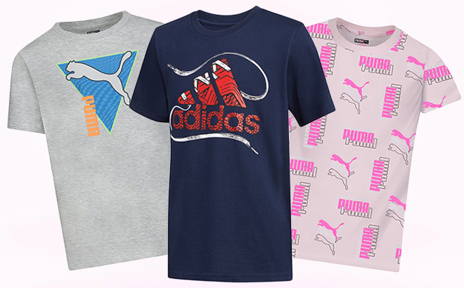 adidas | Navy & Red Logo Crewneck Tee - Boys