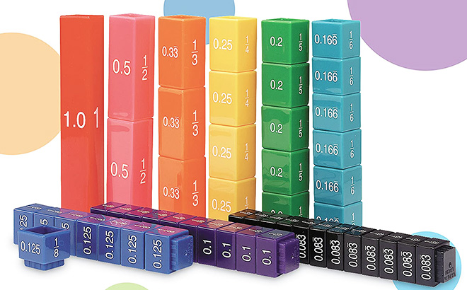 Learning Resources Fraction Cube Set $7.99