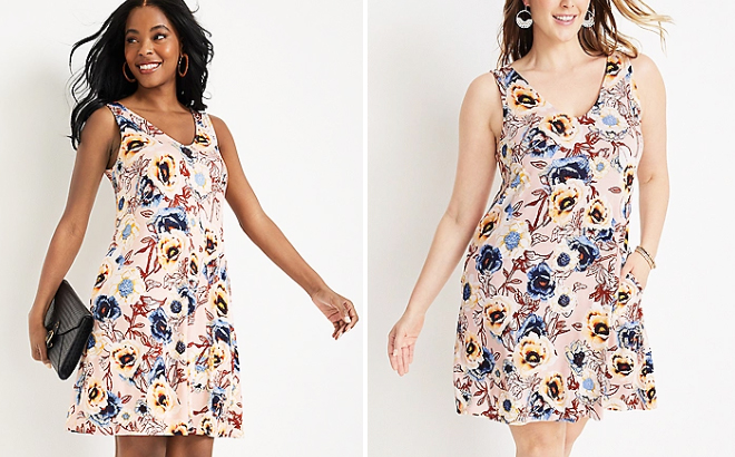 Maurices Floral Mini Dress 1 2