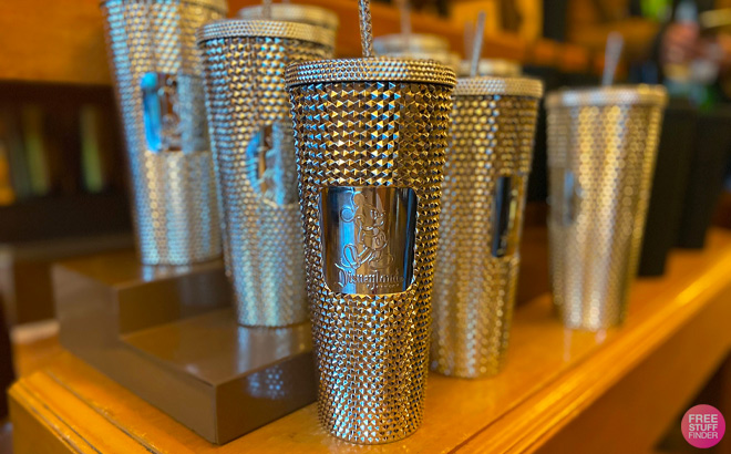 Mickey Mouse Silver Starbucks Tumbler with Straw