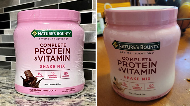 Natures Bounty Protein Vitamin Shake Mixes
