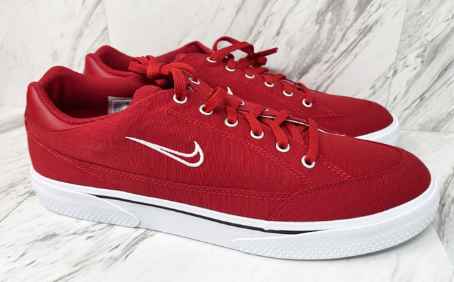 Nike Men's Red Retro GTS Shoes Nike Mens Red Retro GTS Shoes