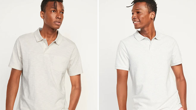 Old Navy Classic Fit Heathered Polo