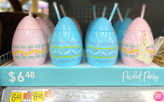 Packed Party Eggs on a Shelf