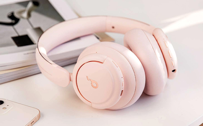 Pink Anker Soundcore Headphone