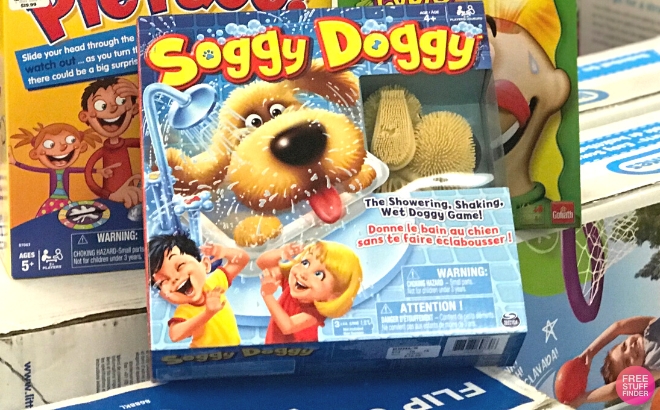 Soggy Doggy, The Showering Shaking Wet Dog Award-Winning Board Game for  Family Night Fun Games for Kids Toys & Games, for Kids Ages 4 and up