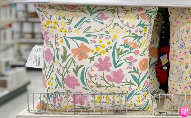 Threshold Quilted Floral Easter Throw Pillow
