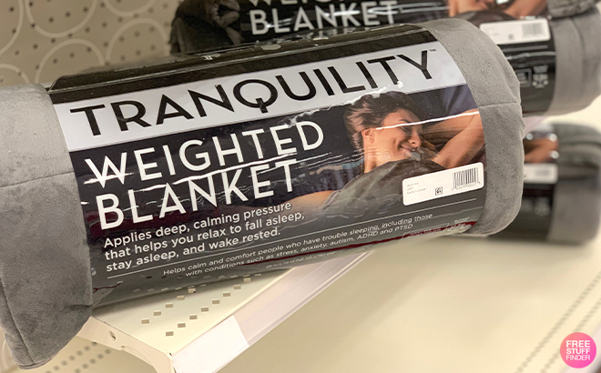 Tranquility Weighted Blanket on a Shelf