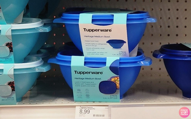 Tupperware OTT Container With Print Set In 3 Sizes-Free Shipping