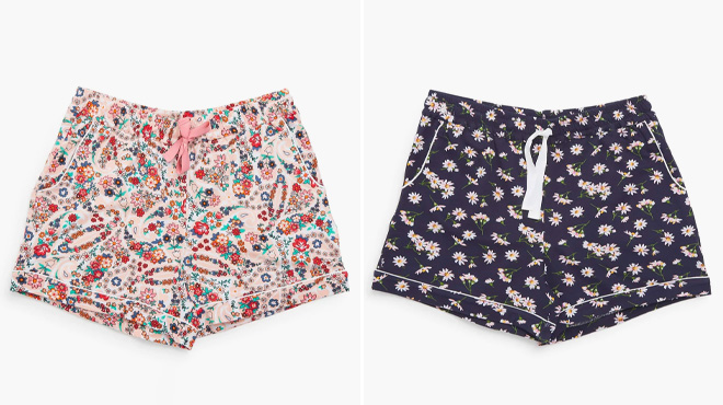 Vera Bradley Knit Pajama Shorts in Two Styles
