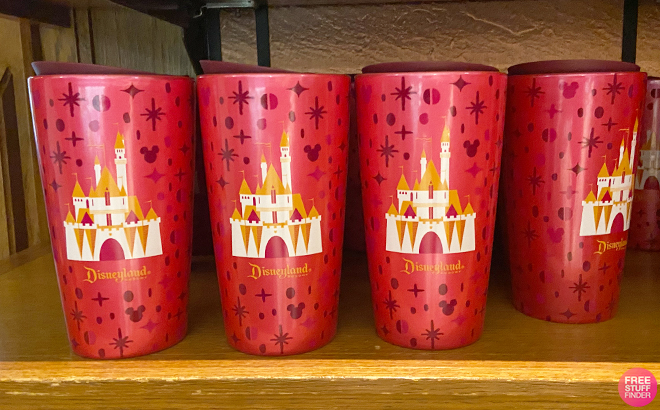 Walt Disney World Starbucks Ceramic Tumbler on a Shelf