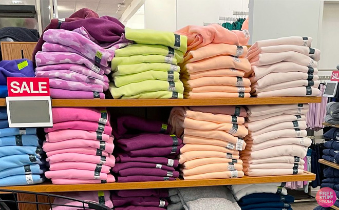Women's Fleece Sweatshirts $4