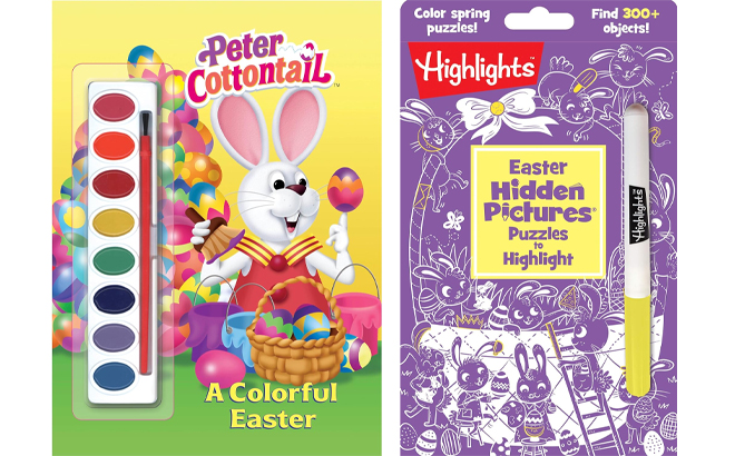 A Colorful Easter Peter Cottontail Book and Easter Hidden Pictures Puzzles Book