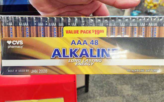 AAA Alkaline Batteries 48 Count at CVS Store