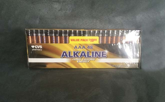 AAA Alkaline Batteries 48 Count