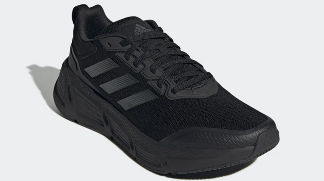 Adidas Men's Questar Running Shoes on a Gray Background