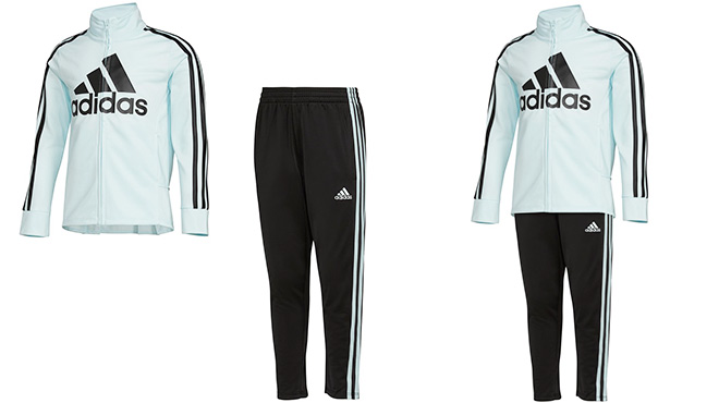 Adidas Stripe Logo Track Jacket and Track Pants