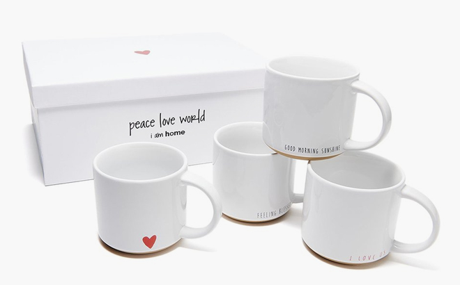 Affirmations Mugs 4 Piece Set