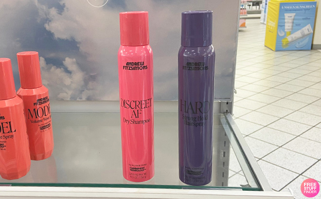 Andrew Fitzsimons Discreet AF Dry Shampoo on Store Shelf
