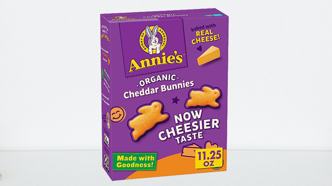 Annies Organic Cheddar Bunnies Baked Snack Crackers 11 25 Ounce
