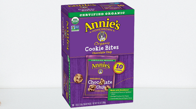 Annies Organic Chocolate Chip Cookie Bites 10 Counts