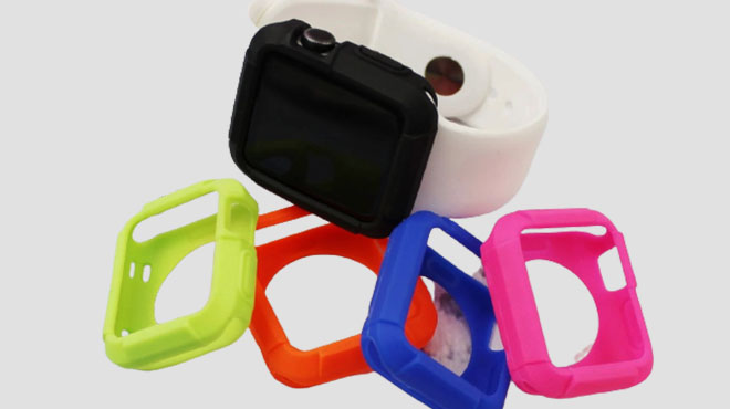 Apple Watch and Two Apple Watch Bumper Case Apple Watch Apple Watch Bumper Case