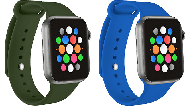 Apple Watch Band in Green and Blue