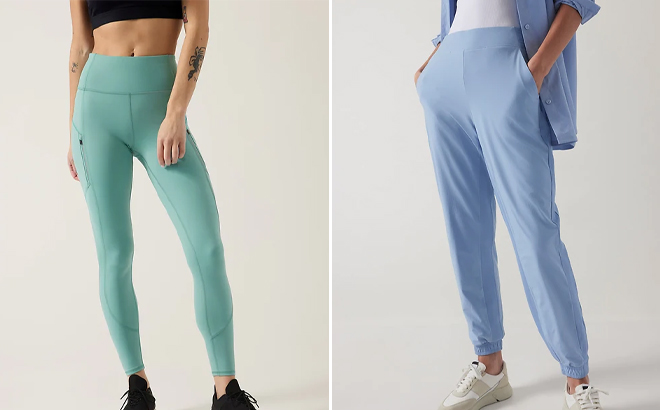 Athleta Rainier Tights and Brooklyn Lined Joggers Athleta Rainier Tights and Brooklyn Lined Joggers