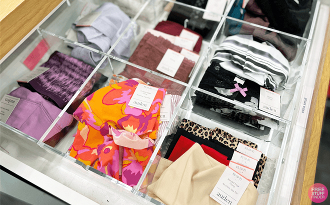 Auden Womens Underwear Multiple Pairs on Shelf at Target