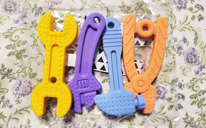 Baby Teething Toys 4 Piece Set