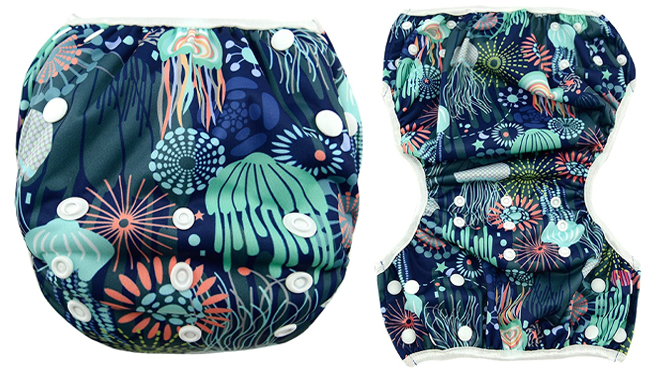 Babygoal Washable Baby Swim Diapers in Jellyfish Print Babygoal Washable Baby Swim Diapers in Jellyfish Print
